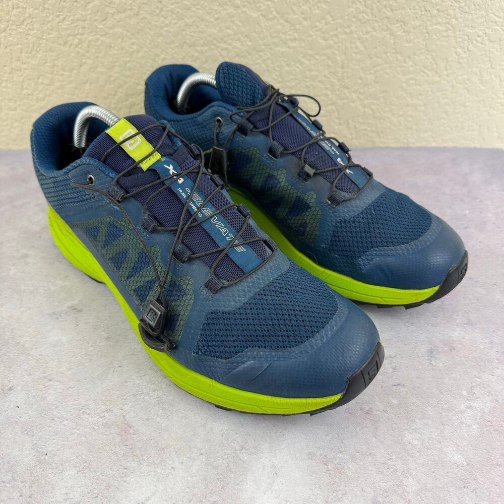 Salomon XA Elevate Sneakers Mens 11.5 400064 Blue Trail Running Athletic Shoes